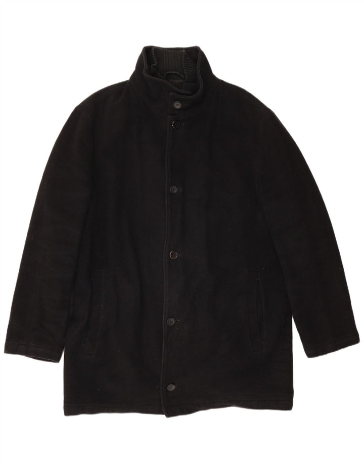 Sobretudo masculino Marks & Spencer UK 40 grande acrílico preto