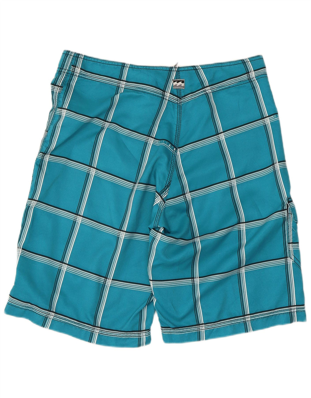 Shorts de natação masculino Billabong grande poliéster xadrez azul