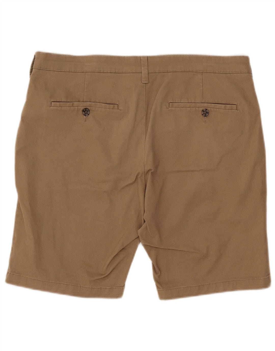 Shorts chino masculino Marks & Spencer W34 grande algodão bege