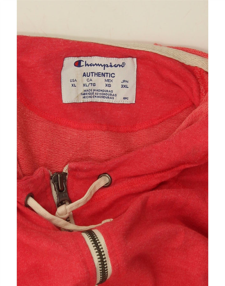CHAMPION Womens Zip Hoodie Sweater UK 18 XL Red Vintage Champion and Second-Hand Champion from Messina Hembry 