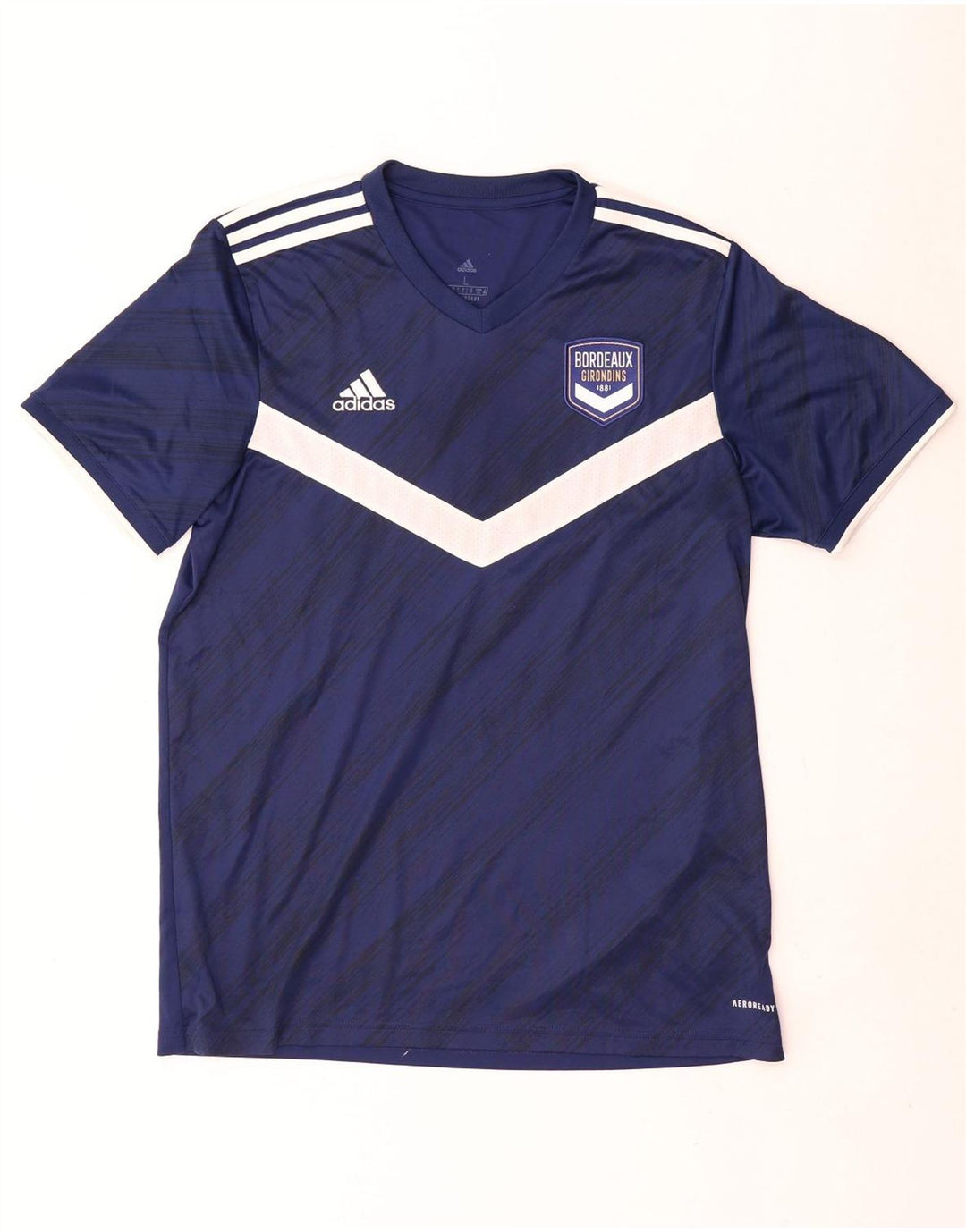 Camiseta masculina Adidas Aeroready Top grande poliéster azul marinho