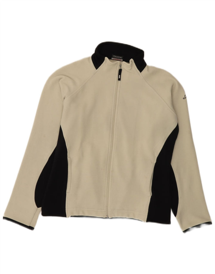 Jaqueta feminina Kappa UK 16 grande colorblock branco poliéster