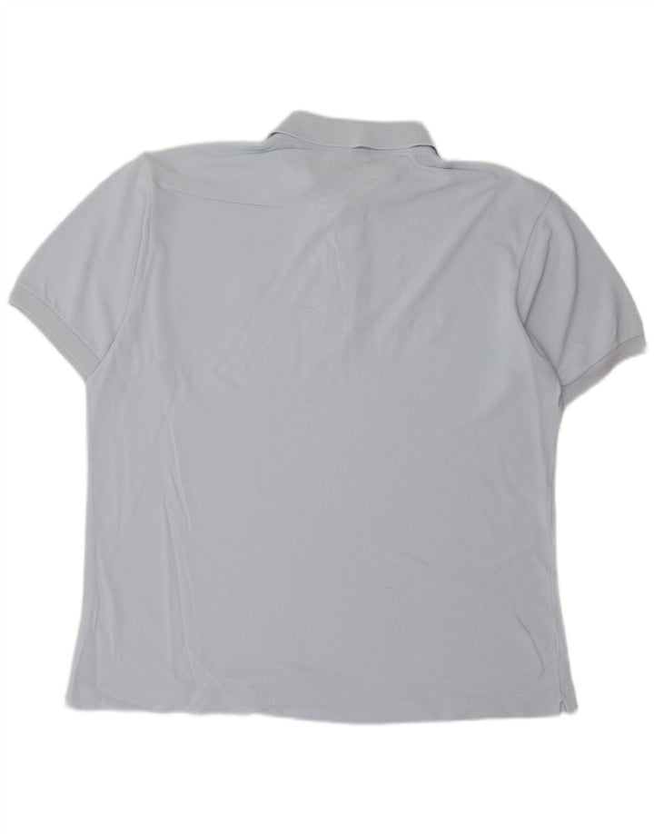 Camisa polo masculina LACOSTE tamanho 5 grande algodão azul