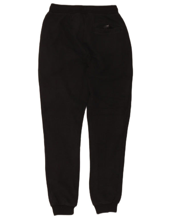 Calça esportiva masculina Ellesse com estampa gráfica pequena de algodão preto