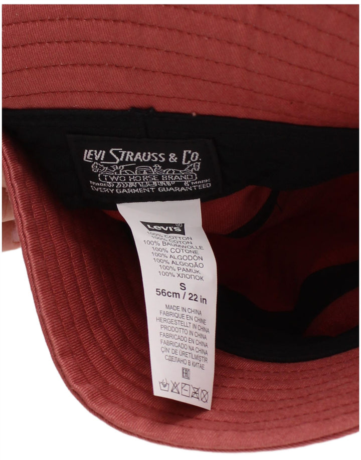 Chapéu Bucket Masculino Levi's Pequeno Algodão Vermelho