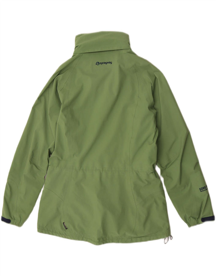 Jaqueta de chuva feminina Sprayway UK 12 poliéster verde médio