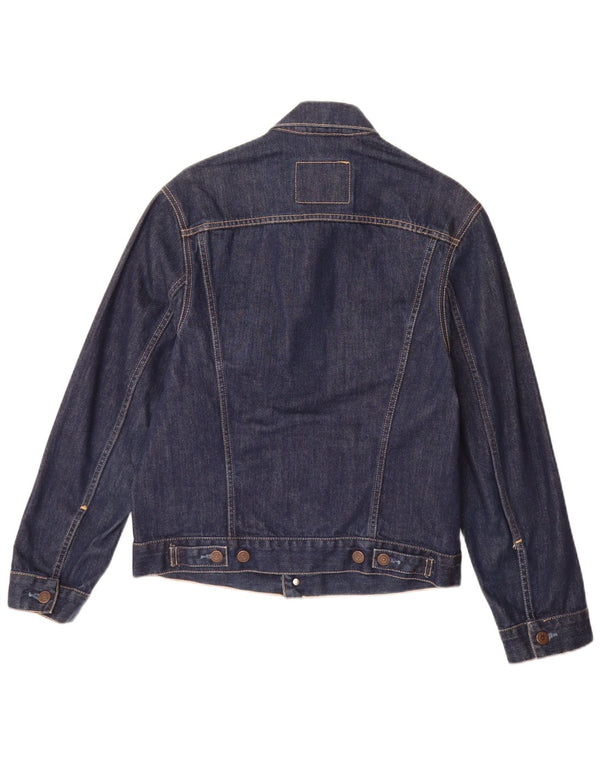 Jaqueta jeans masculina Levi's UK 36 pequena algodão azul marinho