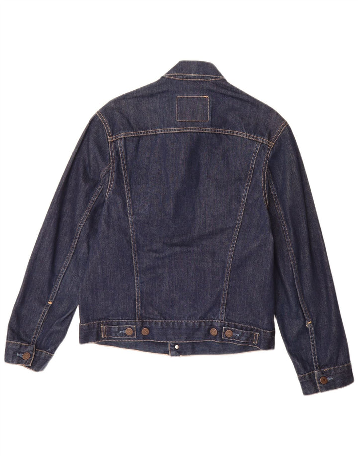 Jaqueta jeans masculina Levi's UK 36 pequena algodão azul marinho