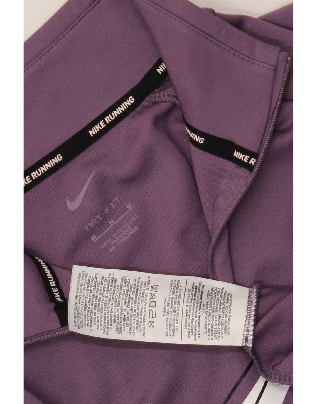 Nike Womens Dri Fit Graphic Pullover Treino Top Reino Unido 14 Médio Roxo