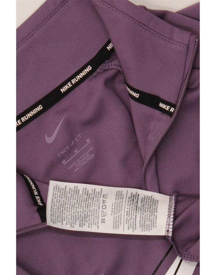 Nike Womens Dri Fit Graphic Pullover Treino Top Reino Unido 14 Médio Roxo