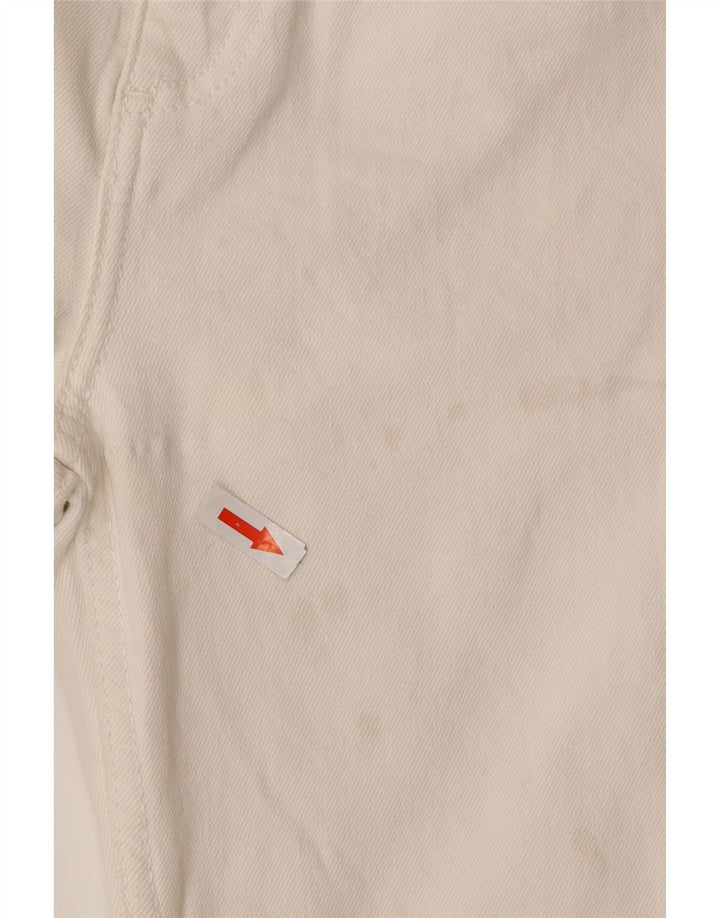 Zara Jeans feminino cintura alta bootcut UE 38 pequeno W28 L25 branco