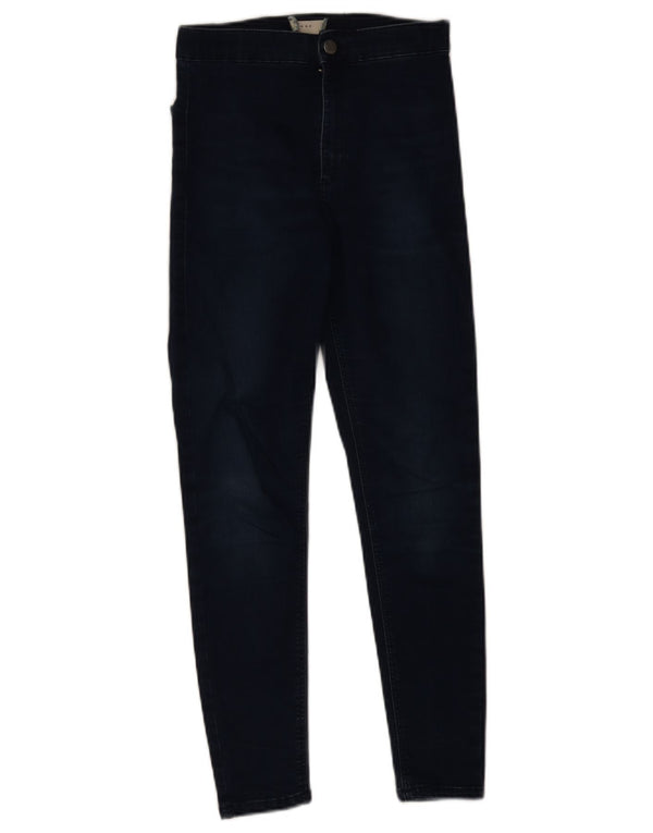 Topshop feminino Joni Skinny Jeans W28 L25 azul marinho algodão