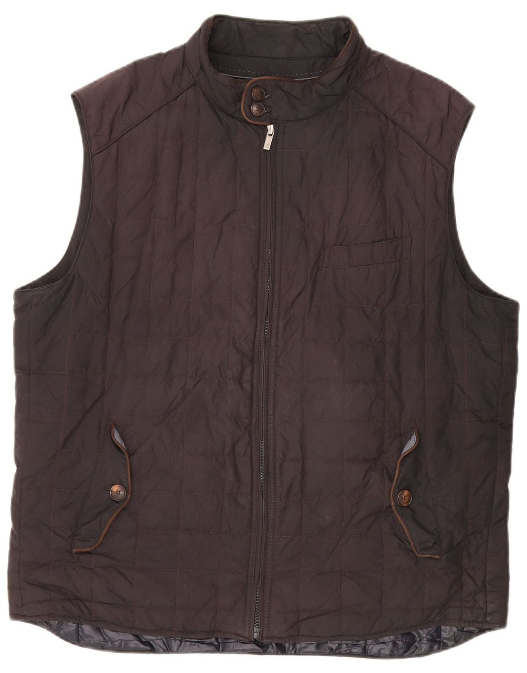 Colete acolchoado masculino Massimo Dutti UK 44 2XL preto