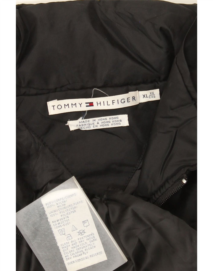 Jaqueta corta-vento feminina Tommy Hilfiger Reino Unido 18 XL preto nylon