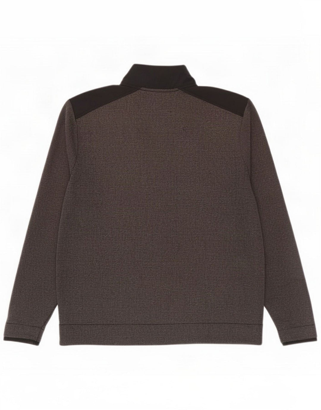Under Armour Mens Zip Neck Moletom Jumper Grande Cinza Colourblock
