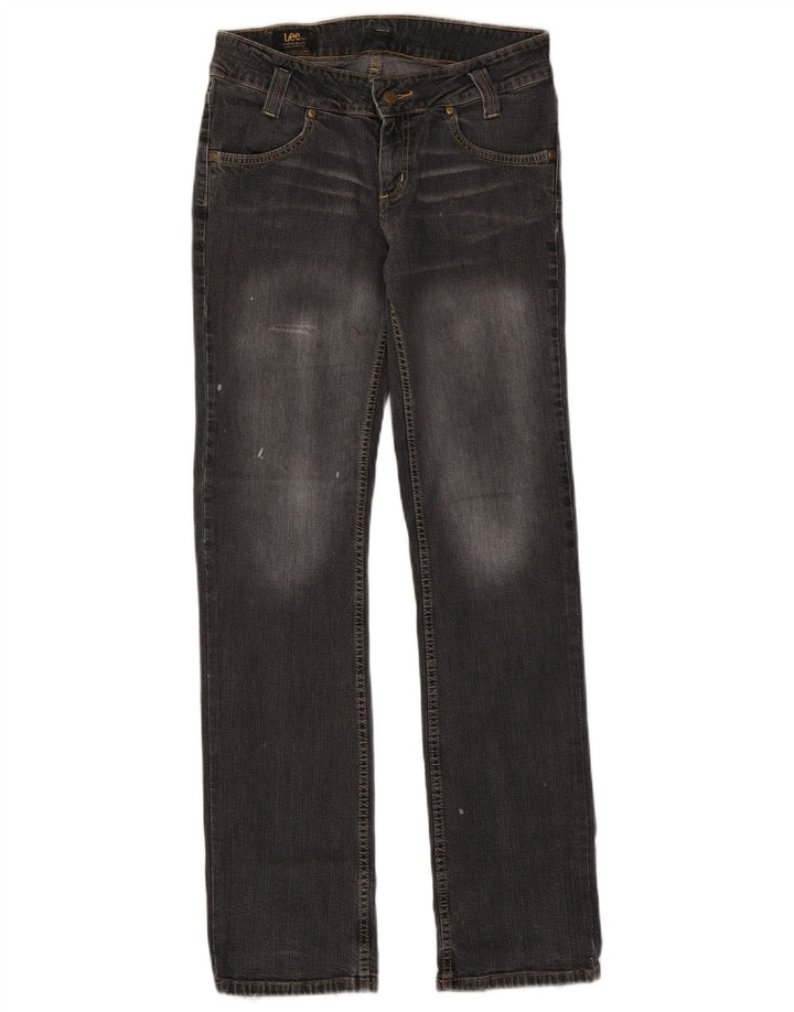 Jeans retos femininos LEE W28 L32 cinza