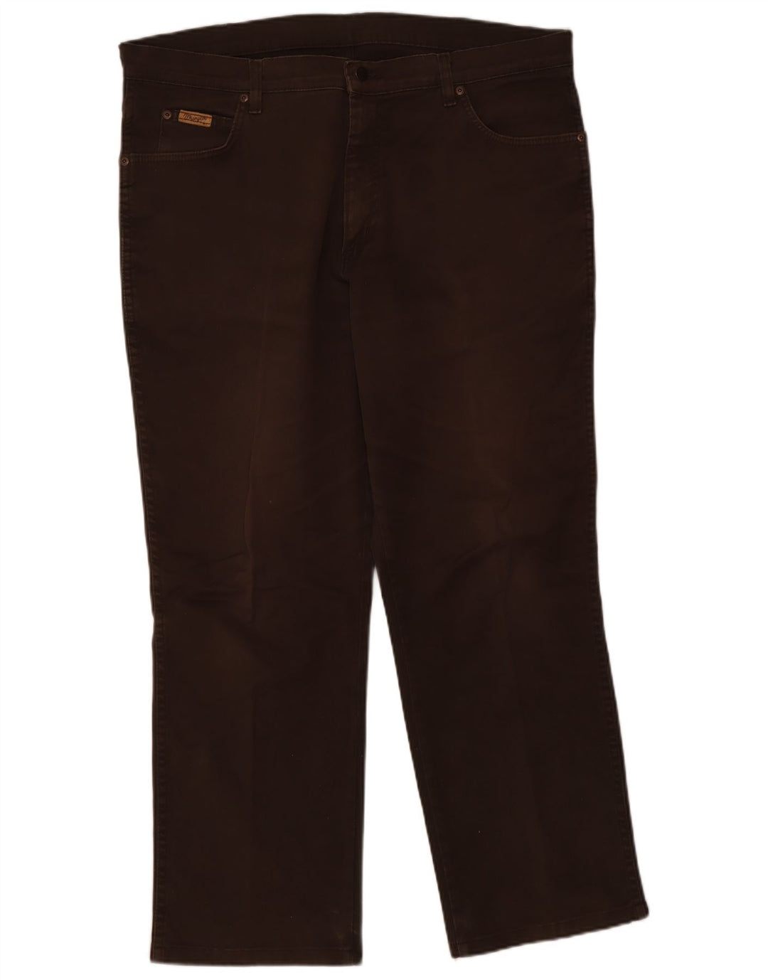 Wrangler Masculino Texas Straight Jeans W38 L32 Algodão Marrom