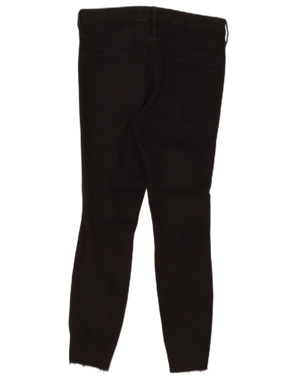 Calça jeans skinny feminina Hollister cintura alta W28 L26 algodão preto