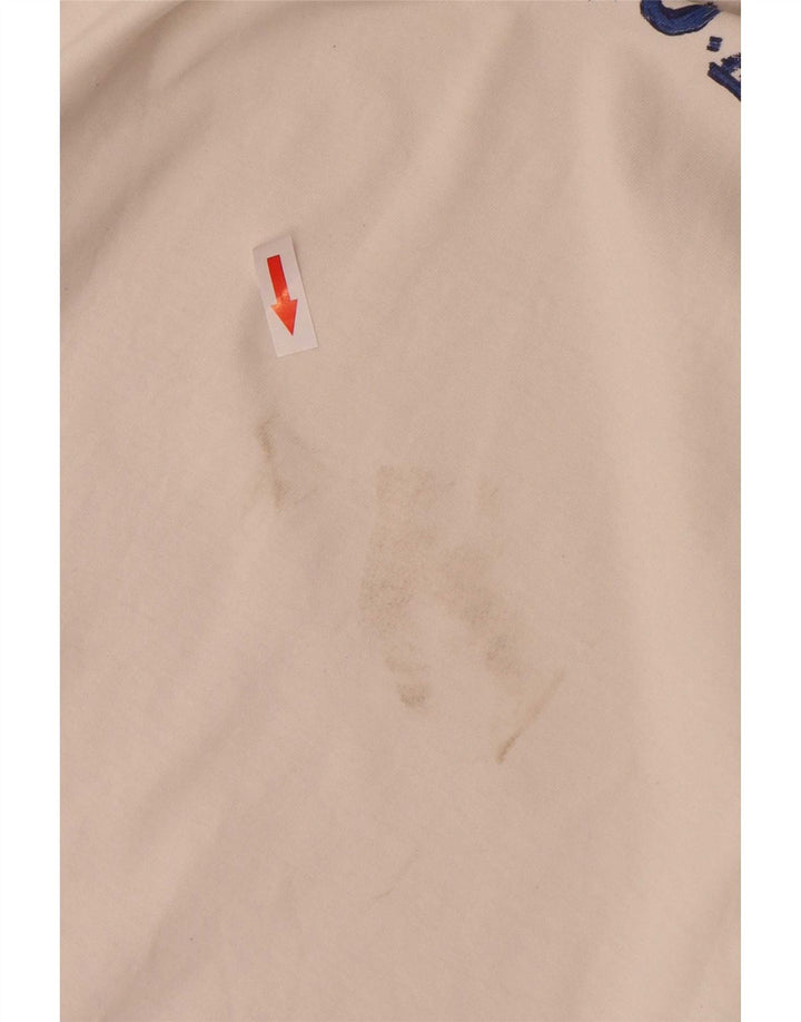 Camiseta masculina Tommy Hilfiger com estampa gráfica pequena de algodão branco