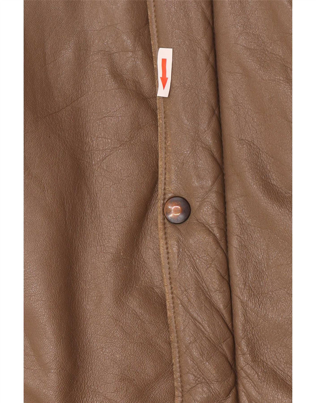 Jaqueta de couro bomber masculina Camox Reino Unido 38 marrom médio