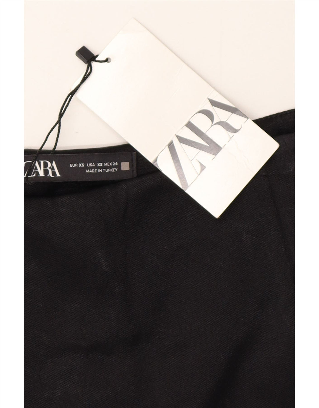 ZARA Womens Wrap Skirt XS W24  Black Viscose