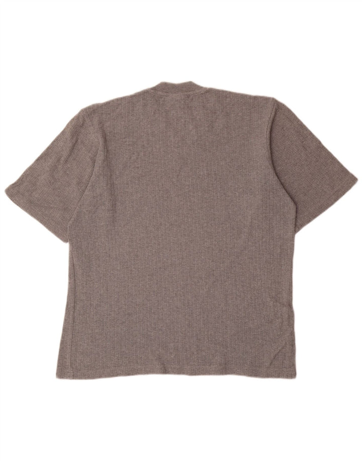 Camiseta masculina ADIDAS Top cinza médio algodão