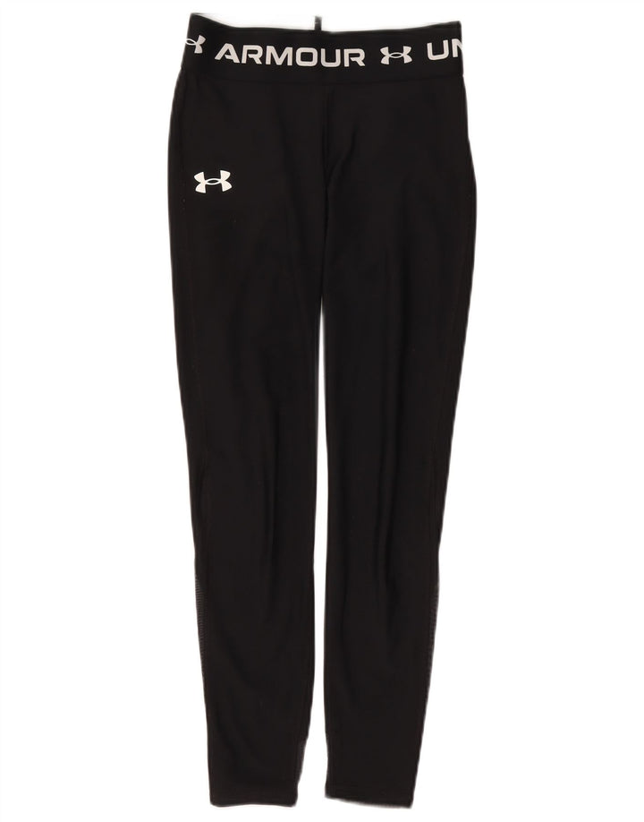 Leggings gráficas para meninas UNDER ARMOUR 9-10 anos poliéster preto médio