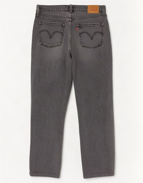 Calça jeans masculina Levi's 501 Straight W28 L27 cinza algodão