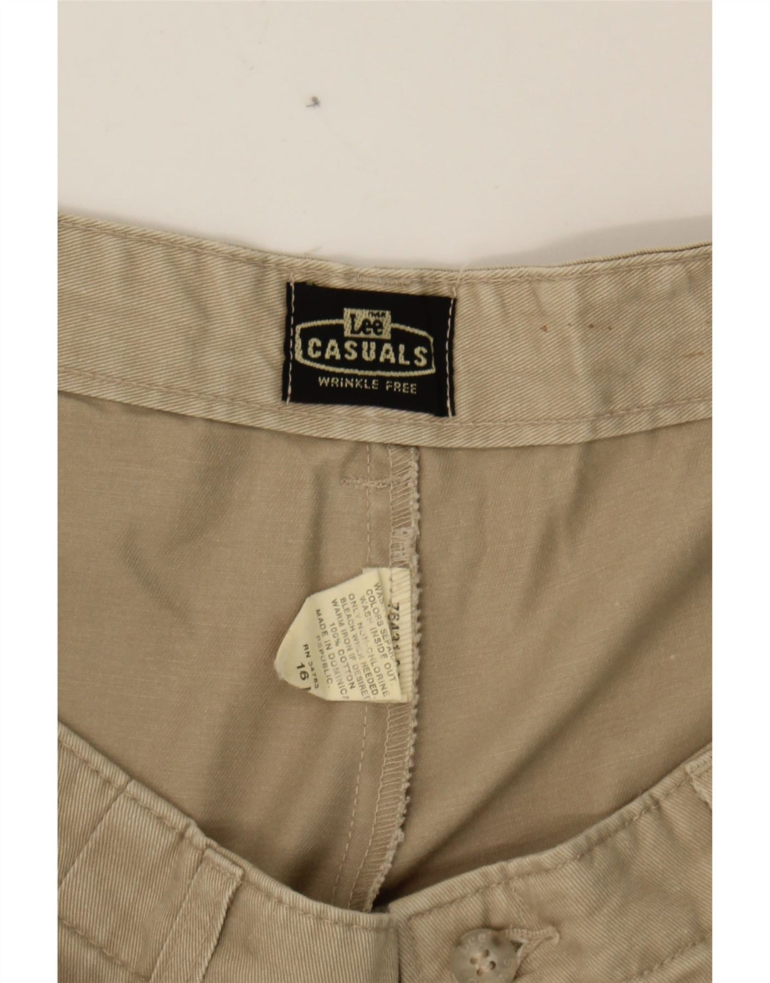 LEE Womens Pegged Chino Trousers US 16 2XL W36 L28 Beige Cotton Vintage Lee and Second-Hand Lee from Messina Hembry 