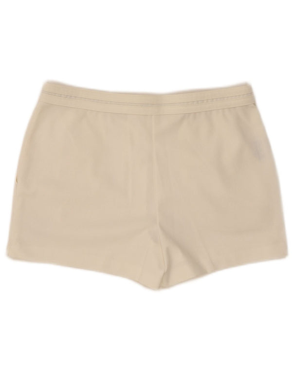 Sergio Tacchini Mens Chino Shorts IT 48 Médio W30 Poliéster Branco