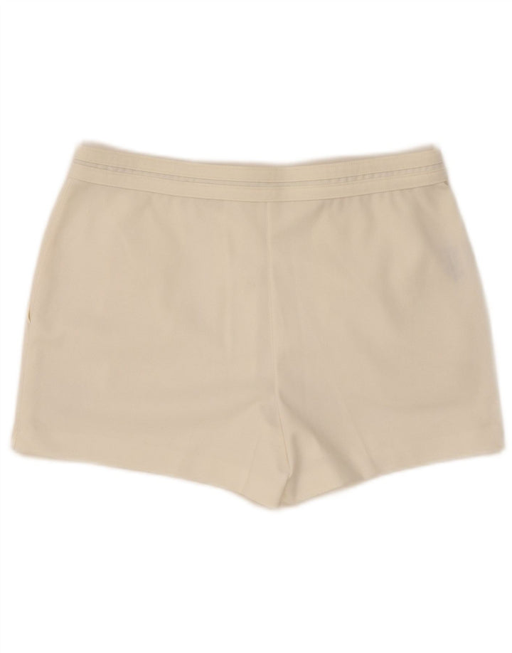 Sergio Tacchini Mens Chino Shorts IT 48 Médio W30 Poliéster Branco