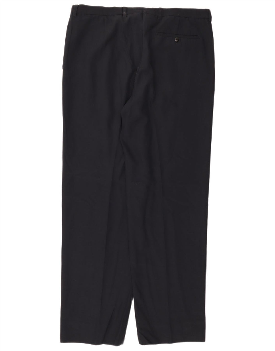 Calça masculina Burberry Pegged Suit IT 48 Médio W36 L31 Lã Azul Marinho