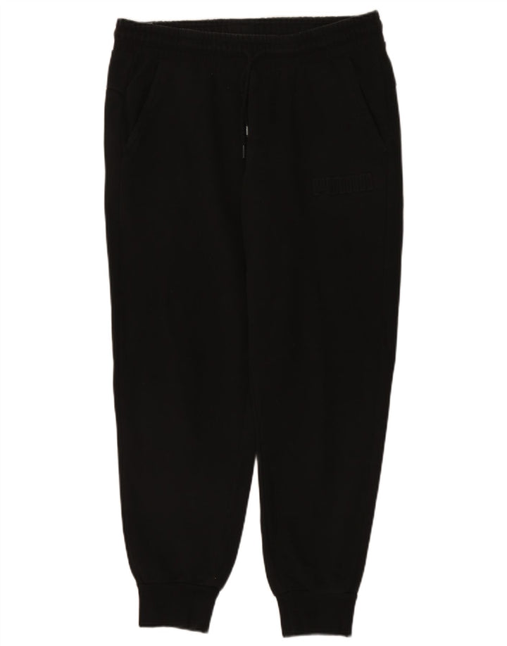 Calça de treino masculina Puma Joggers grande algodão preto