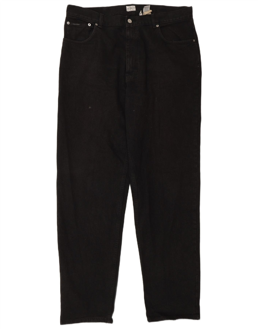 Calça jeans feminina CALVIN KLEIN W36 L34 algodão preto