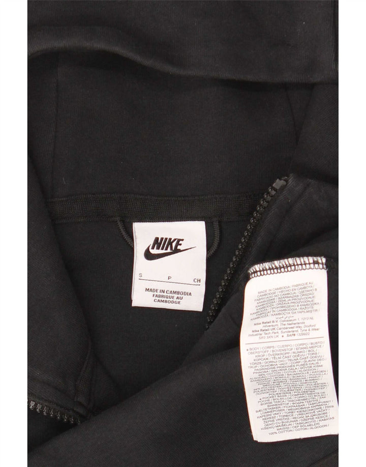 Suéter Nike Masculino Zip com Capuz Pequeno Algodão Preto