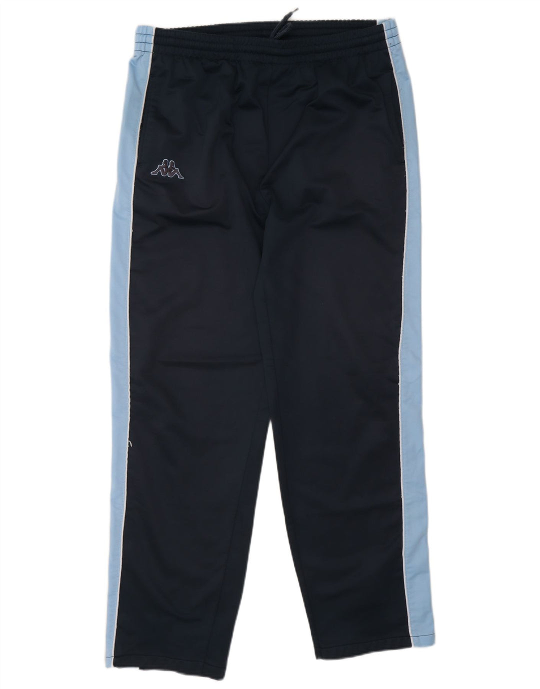 Calça de treino masculina Kappa Joggers grande poliéster colorblock azul marinho