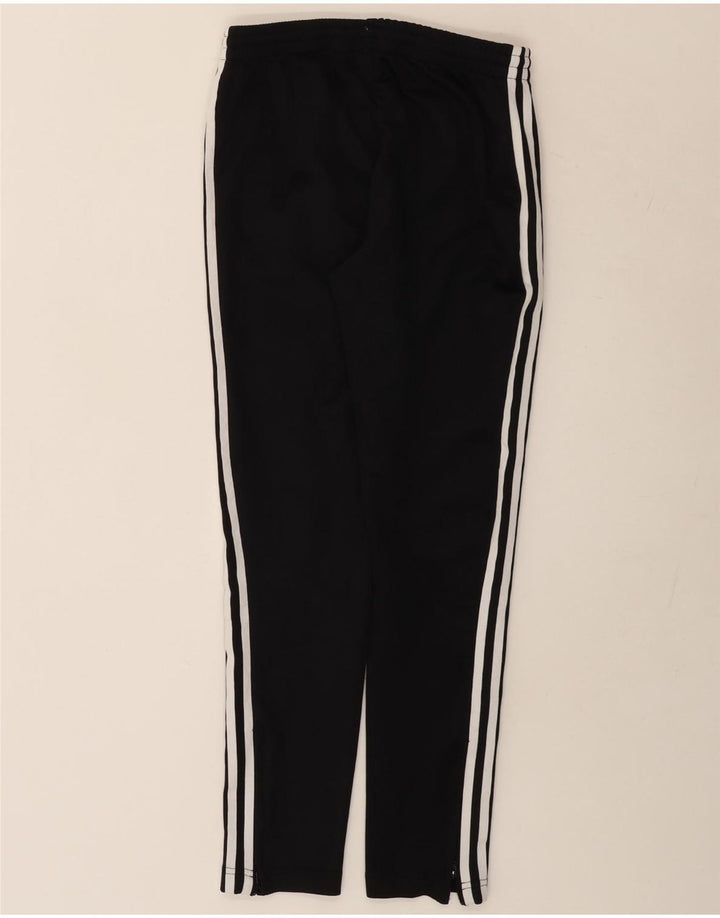 Calça de treino feminina Adidas UK 10 pequena poliéster preto