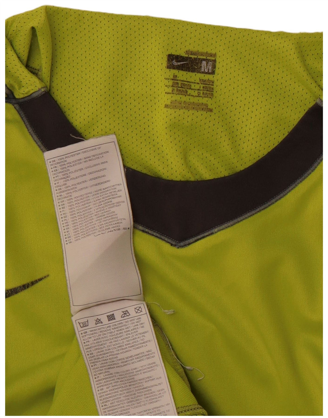 Camiseta Nike Mercurial Masculina Top Médio Verde Colourblock Poliéster