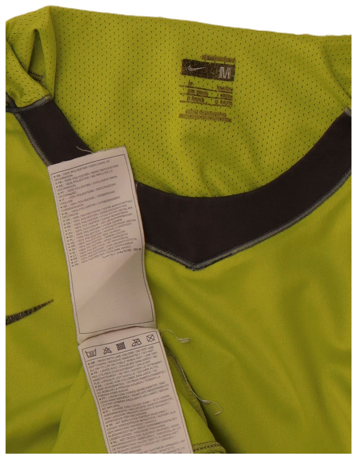 Camiseta Nike Mercurial Masculina Top Médio Verde Colourblock Poliéster