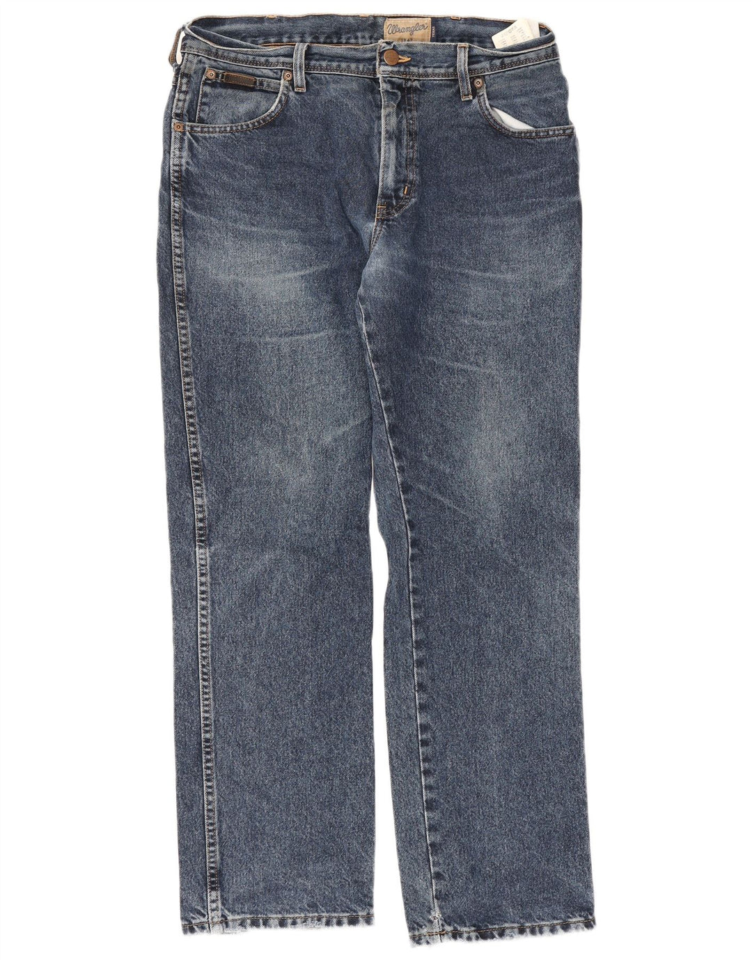 Wrangler Masculino Texas Straight Jeans W34 L30 Azul Algodão
