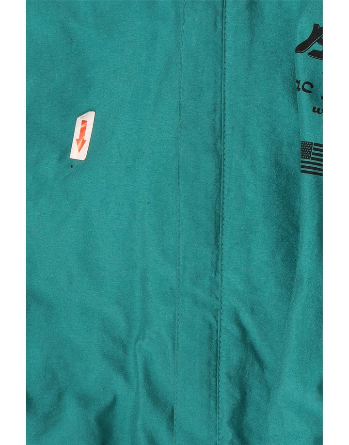 Casaco de esqui gráfico Golden Team Boys 13-14 anos verde colorblock poliamida
