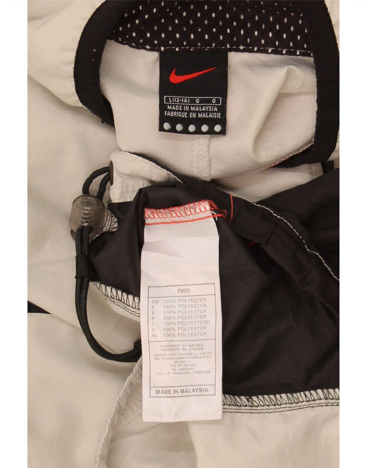 Nike Womens Pullover Treino Top US 12/14 Grande Bege Colourblock