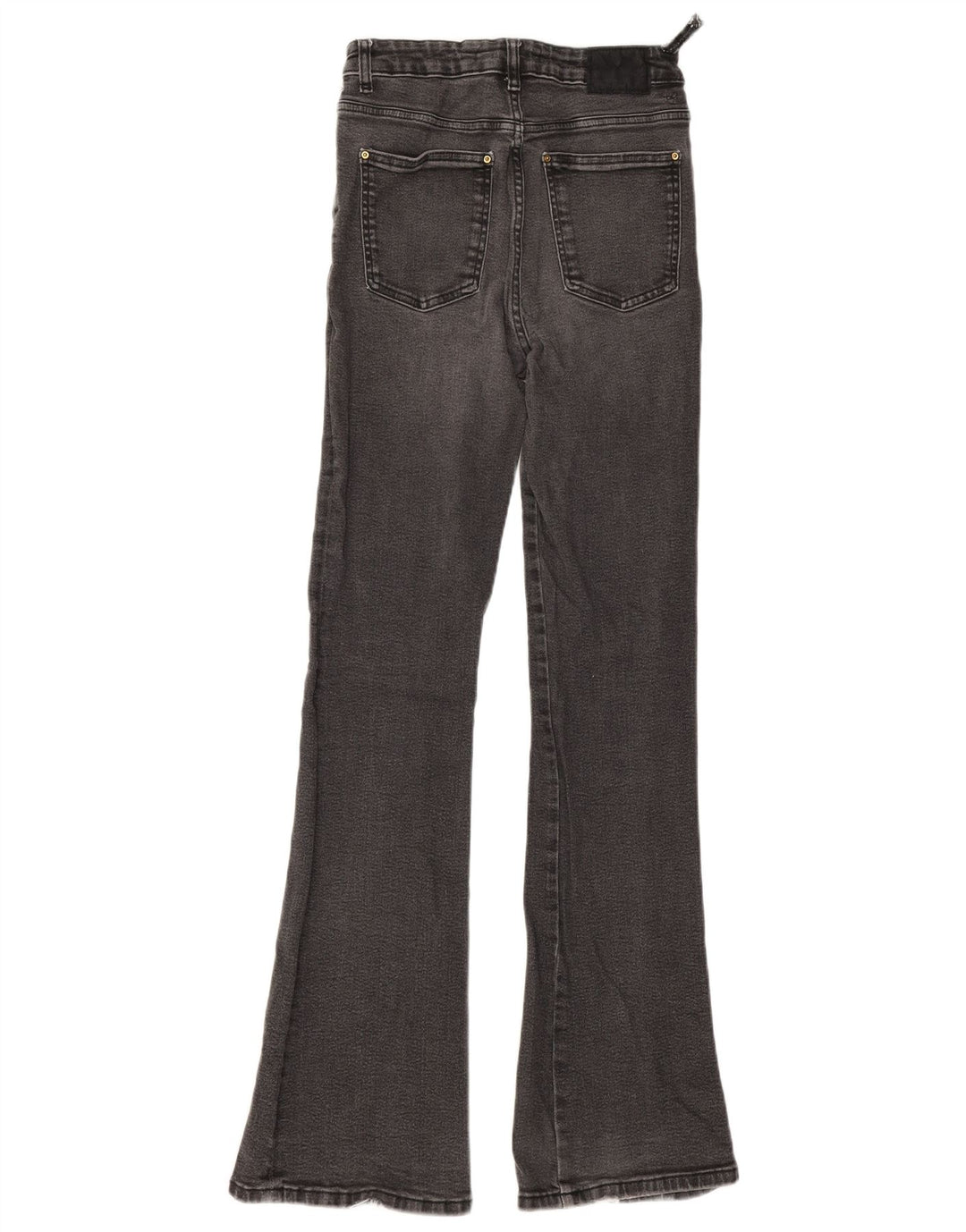 Zara Jeans feminino queimado EU 38 pequeno W28 L34 cinza