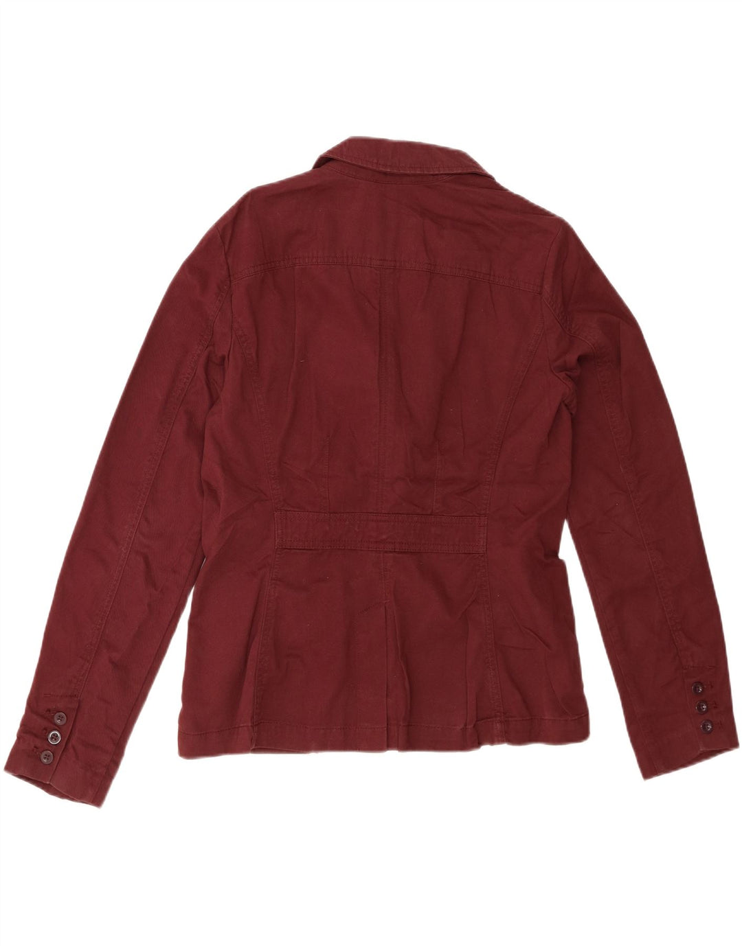 Jaqueta blazer feminina EDDIE BAUER com 3 botões EUA 8 algodão marrom médio