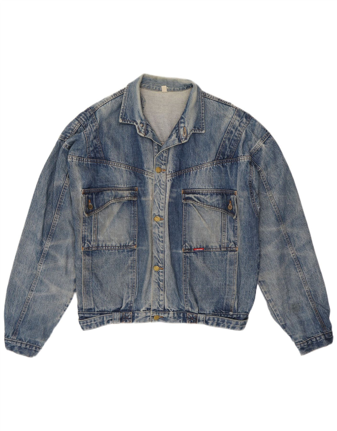 Jaqueta jeans masculina vintage UK 42 XL azul