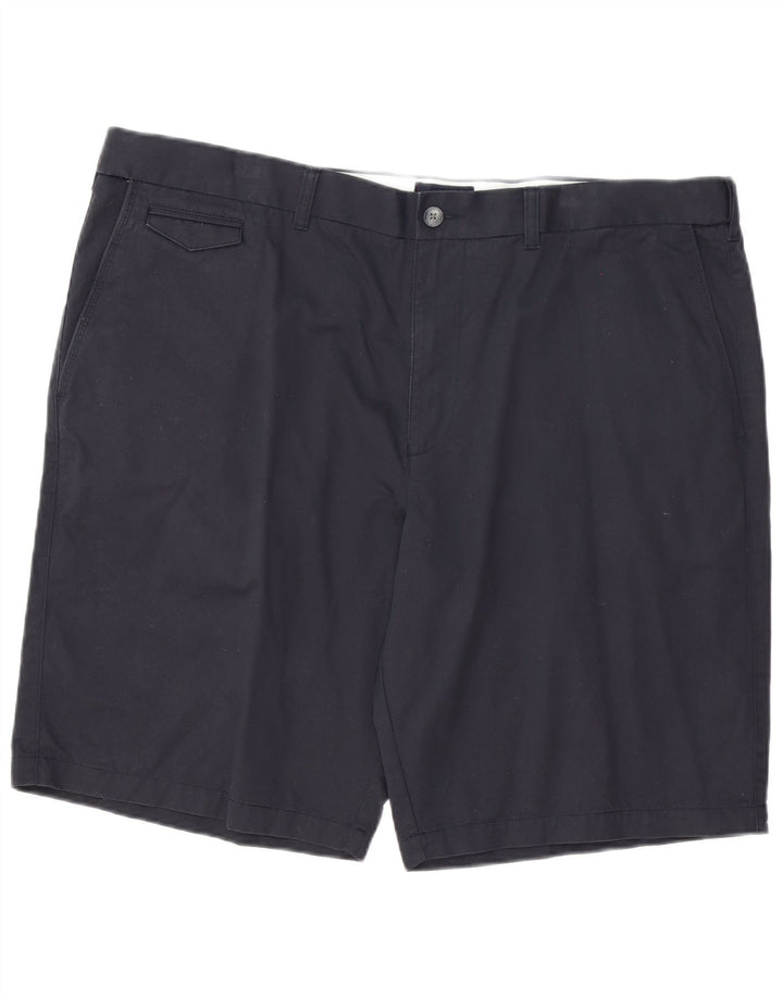 Shorts chino masculino Marks & Spencer W44 2XL algodão azul marinho