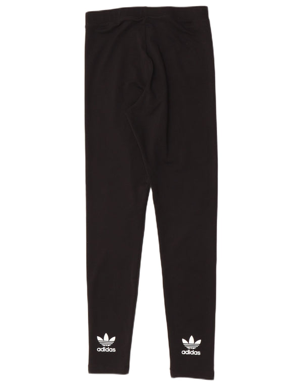 Adidas Womens Graphic Leggings UK 10 Pequeno Preto Poliéster Esportes