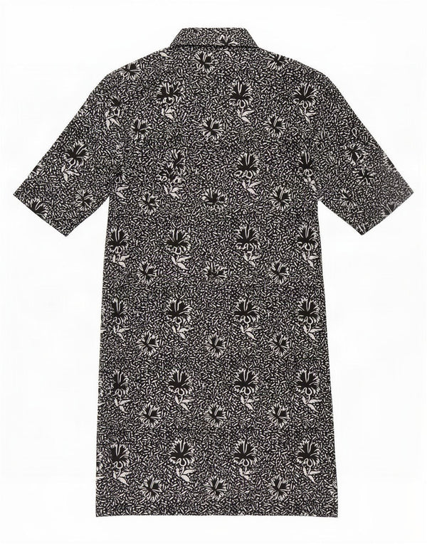 Vestido feminino ELENA MIRO UK 14 médio preto floral