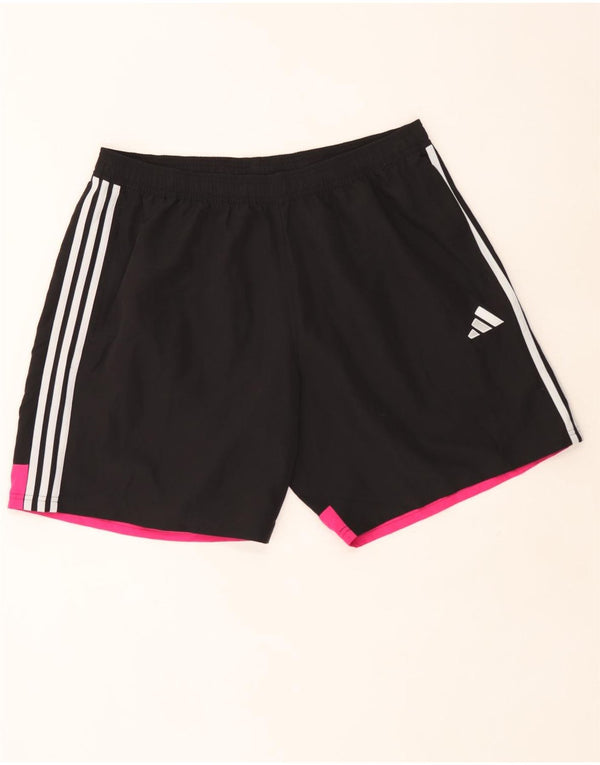 Adidas Mens Aeroready Slim Fit Sport Shorts 2XL Black Colourblock Polyester