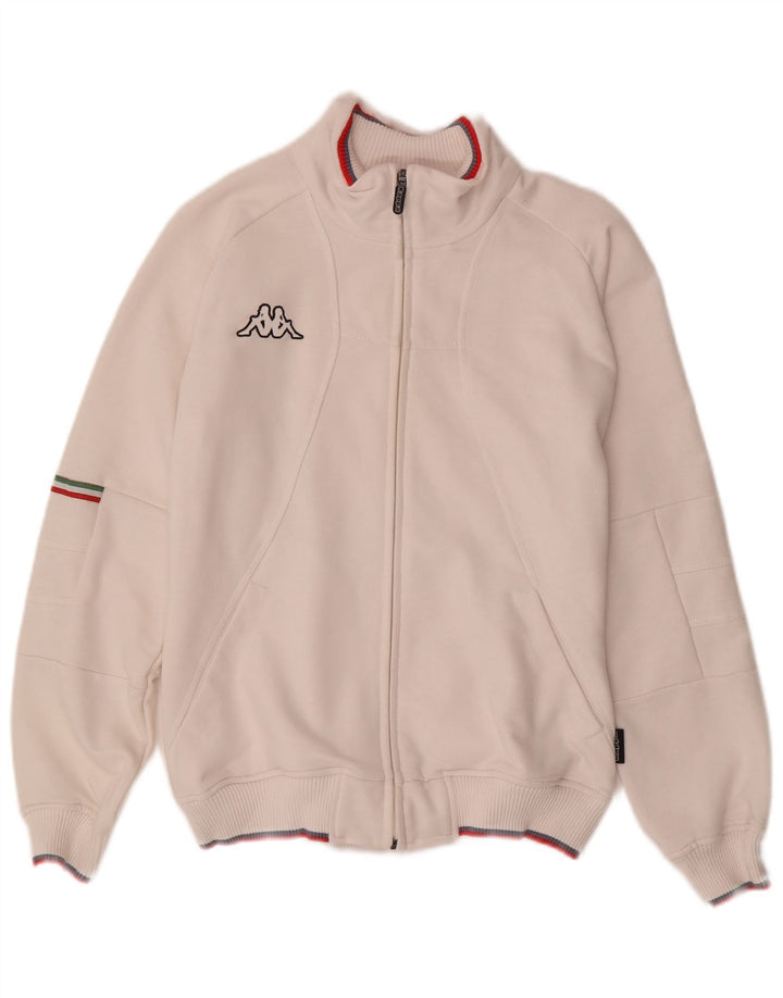 Jaqueta feminina KAPPA UK 14 grande algodão branco